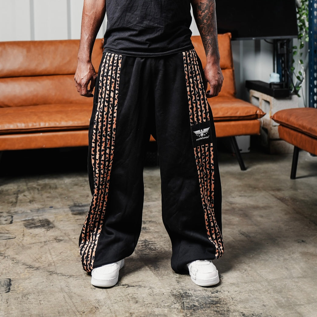 Cheetah Black Wide Leg Sweats